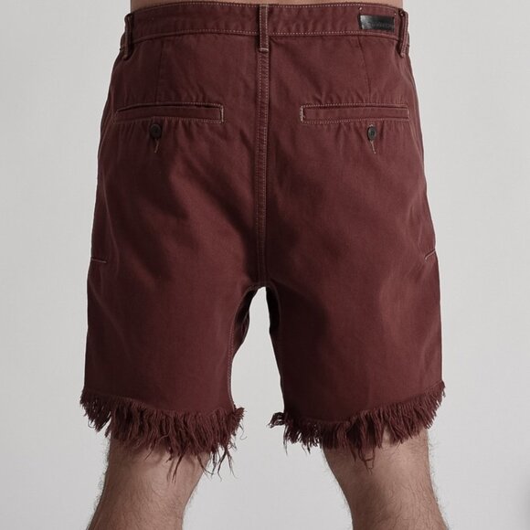 One Teaspoon BORDEAUX MR PINKS RELAXED STRAIGHT LEG SHORT Size 28 - Picture 3 of 15